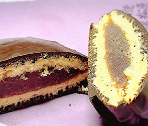 チョコ生地どら焼き